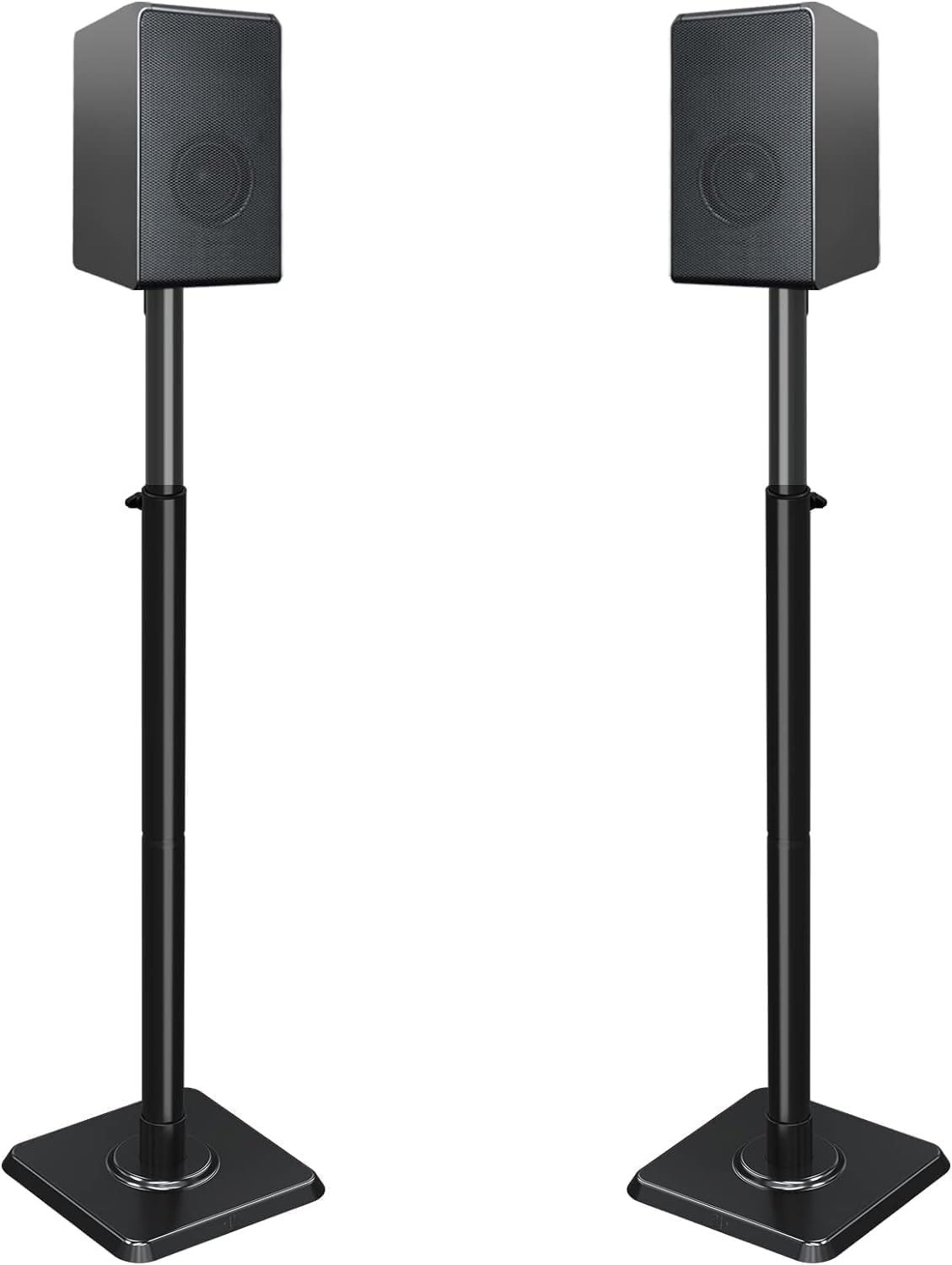 Mounting Dream Supporto per altoparlante regolabile in altezza per satelliti fino a 5 kg, set da 2 supporti da pavimento