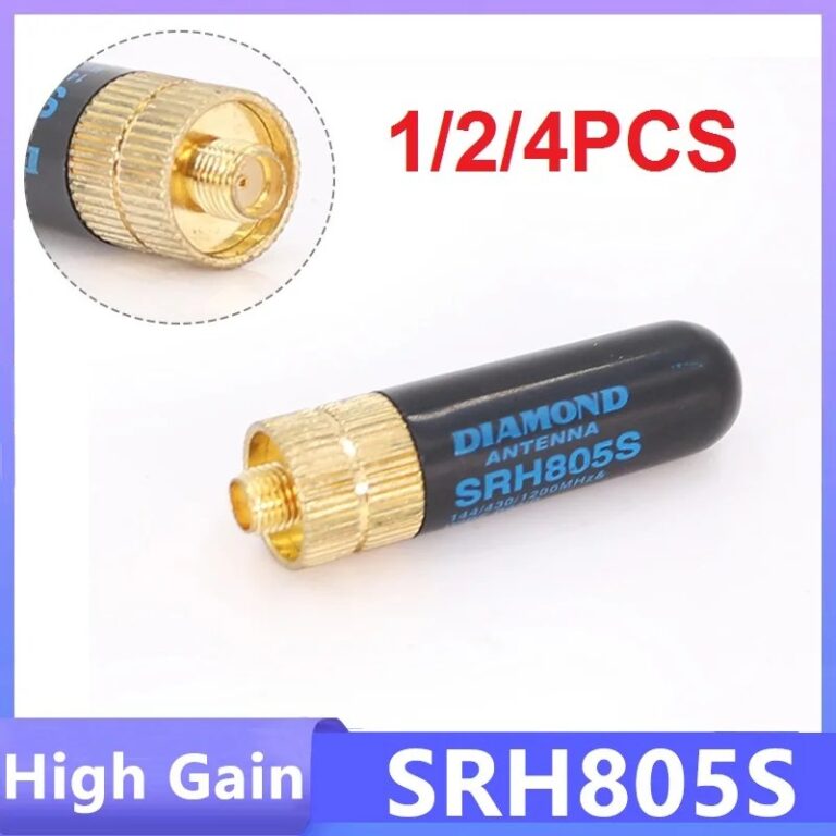 1/2/4PCS SRH805S Antenna Ad Alto Guadagno SMA-Femmina DIAMOND 805 Antenna Corta Dual Band UHF VHF Per DM-1701 UV-5R Più Walkie Talkie
