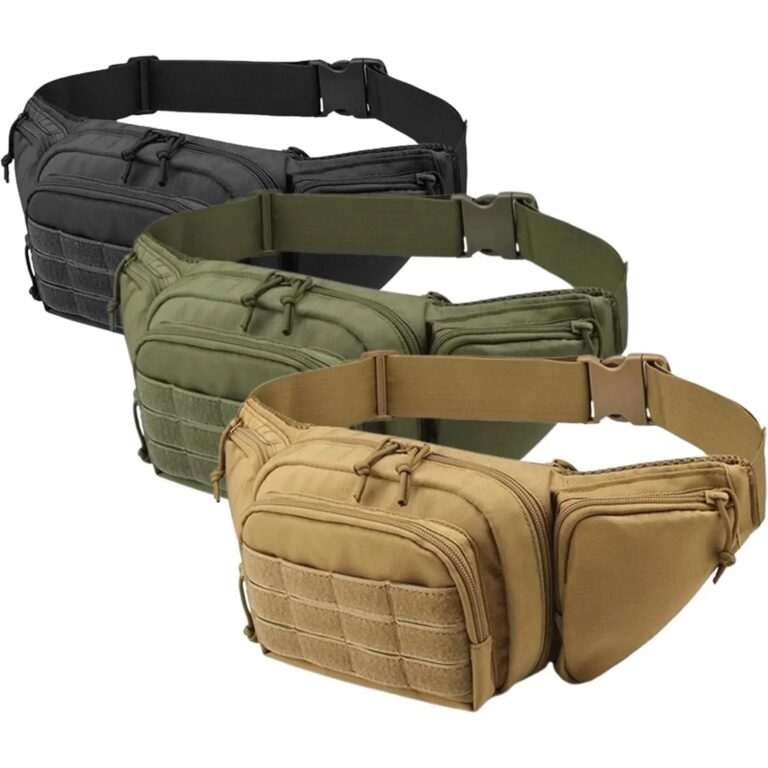 Confezioni per uomo Spalla in nylon Escursionismo Marsupio tattico multifunzione Fanny Borsa per cellulare Marsupio sportivo ad alta capacità