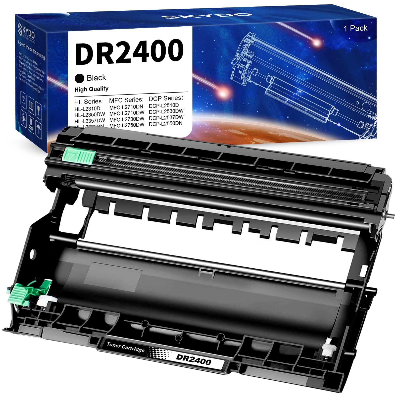 Skydo DR2400 Tamburo DR-2400 Compatibile con Brother DR 2400 tamburo | Compatibile con Brother MFC-L2710DW MFC-L2750DW HL-L2310D HL-L2370DN HL-L2375DW DCP-L2510D DCP-L2530DW TN-24…