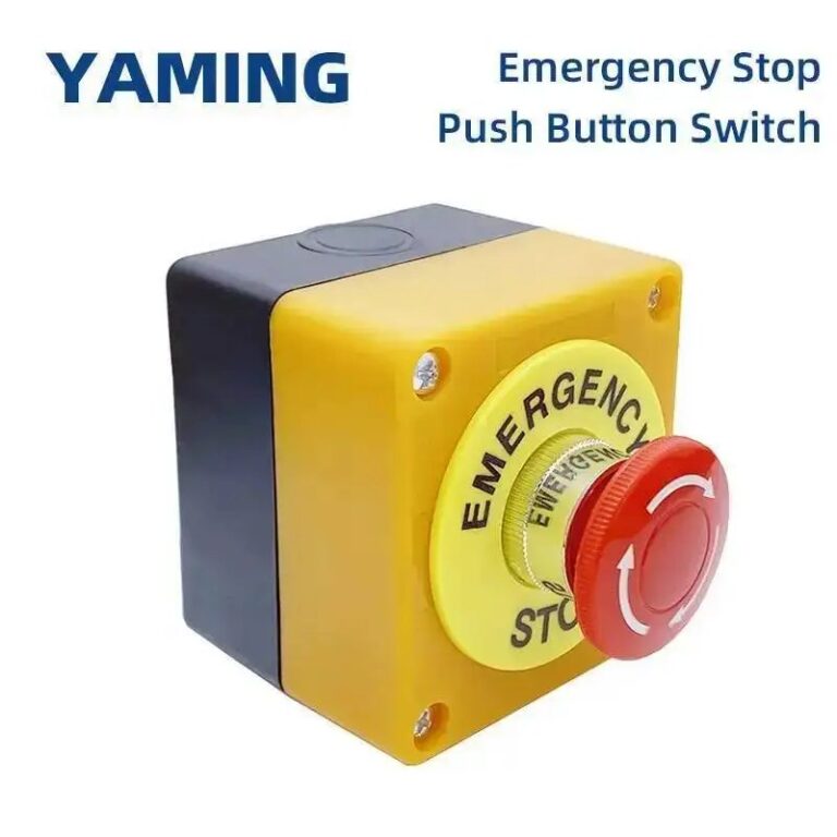 Interruttore a pulsante di arresto di emergenza da 22mm 1NO 1NC 10A 660V scatola impermeabile controllo manuale Anti-corrosione antideflagrante