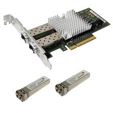 Fujitsu Primergy doppia porta 10GE PCIe x8 D2755-A11 GS1 GS2 GS3 2x Mini GBIC FP