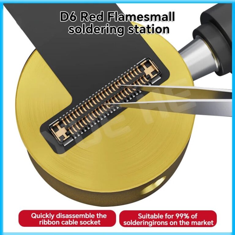 Lanrui D6 Mini piccola stazione di saldatura per saldatura si adatta al 99% di saldatori sul mercato per strumenti di saldatura di chip per cavi per schermi del telefono