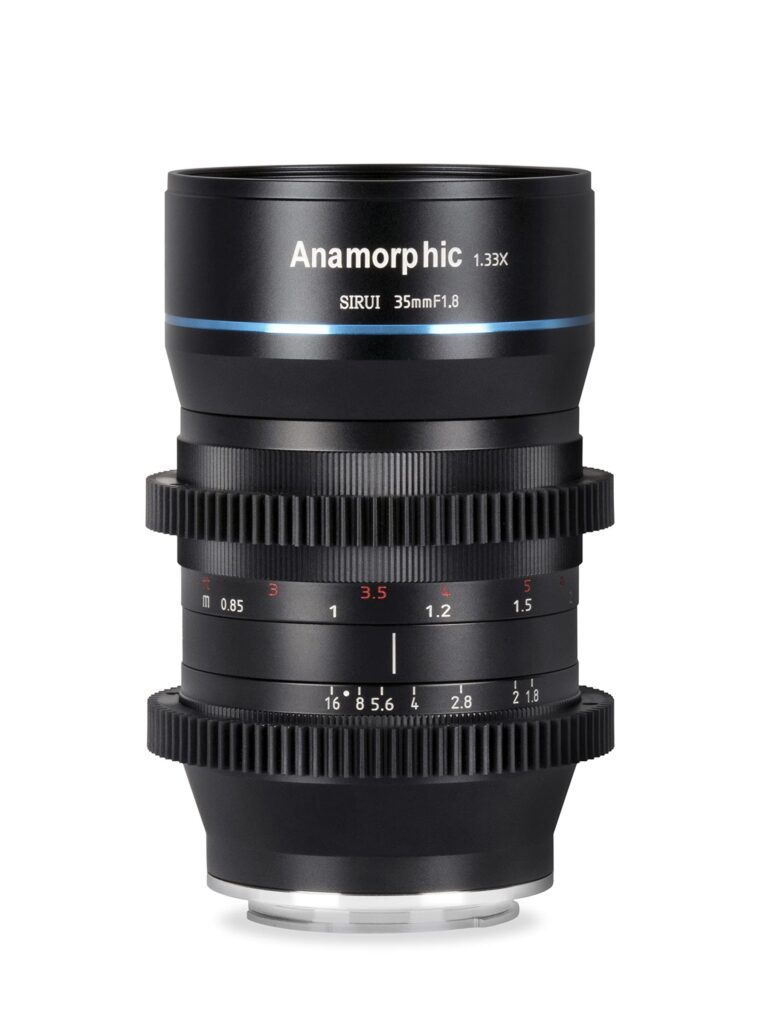 SIRUI 35 mm Obiettivo anamorfico F1.8 1,33X Obiettivo cinematografico APS-C per connettore M4/3 (SR-35M) per GH5, GH6, BMPCC, Blackmagic, Olympus