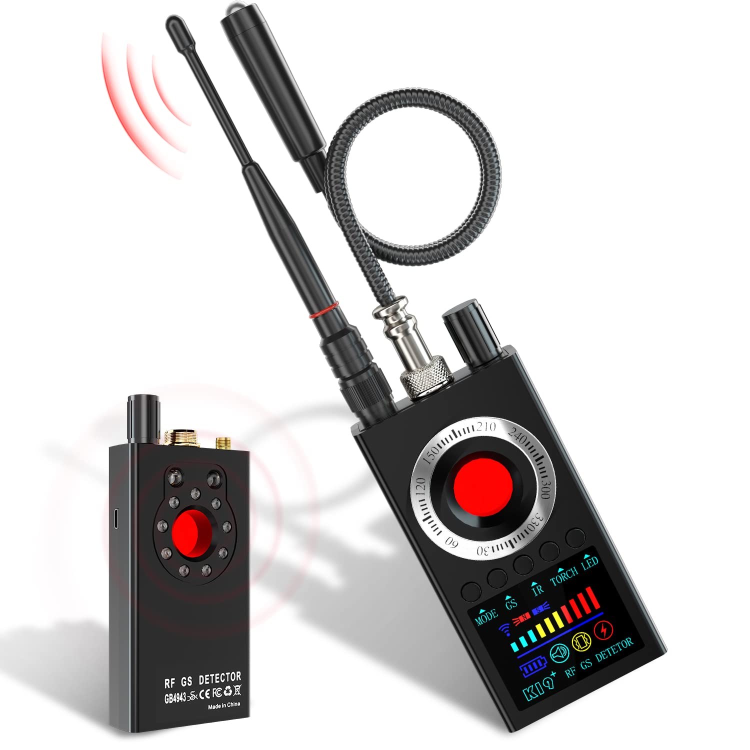 FOWARD GAUSS Rilevatore di telecamere nascoste, Anti-spy Detector, scanner RF portatile, rilevatore di segnali RF, rilevatore di dispositivi di intercettazione, rilevatori GPS per…