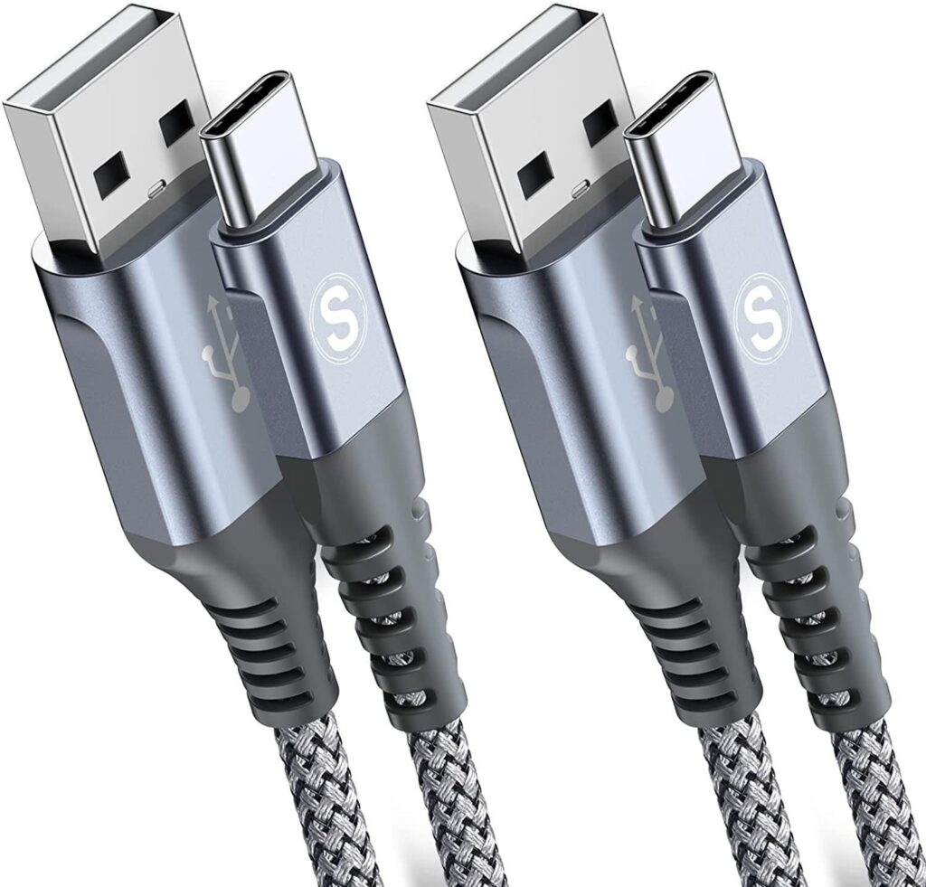 Cavo USB C 2 pezzi 3m, Cavo USB tipo C di ricarica in nylon tipo C, per Samsung Galaxy S10 S9 S8 Plus, Note10, Note9, M31, M20, A20e, A71, A51, A50, A40, A10e, A7, Mi9, Mi8,Redmi…