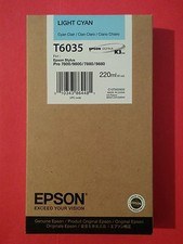 2 di nuovi 03-2026 ORIGINALE EPSON T6035 INCHIOSTRO CIANO CHIARO PRO 7800 9800 7880 9880