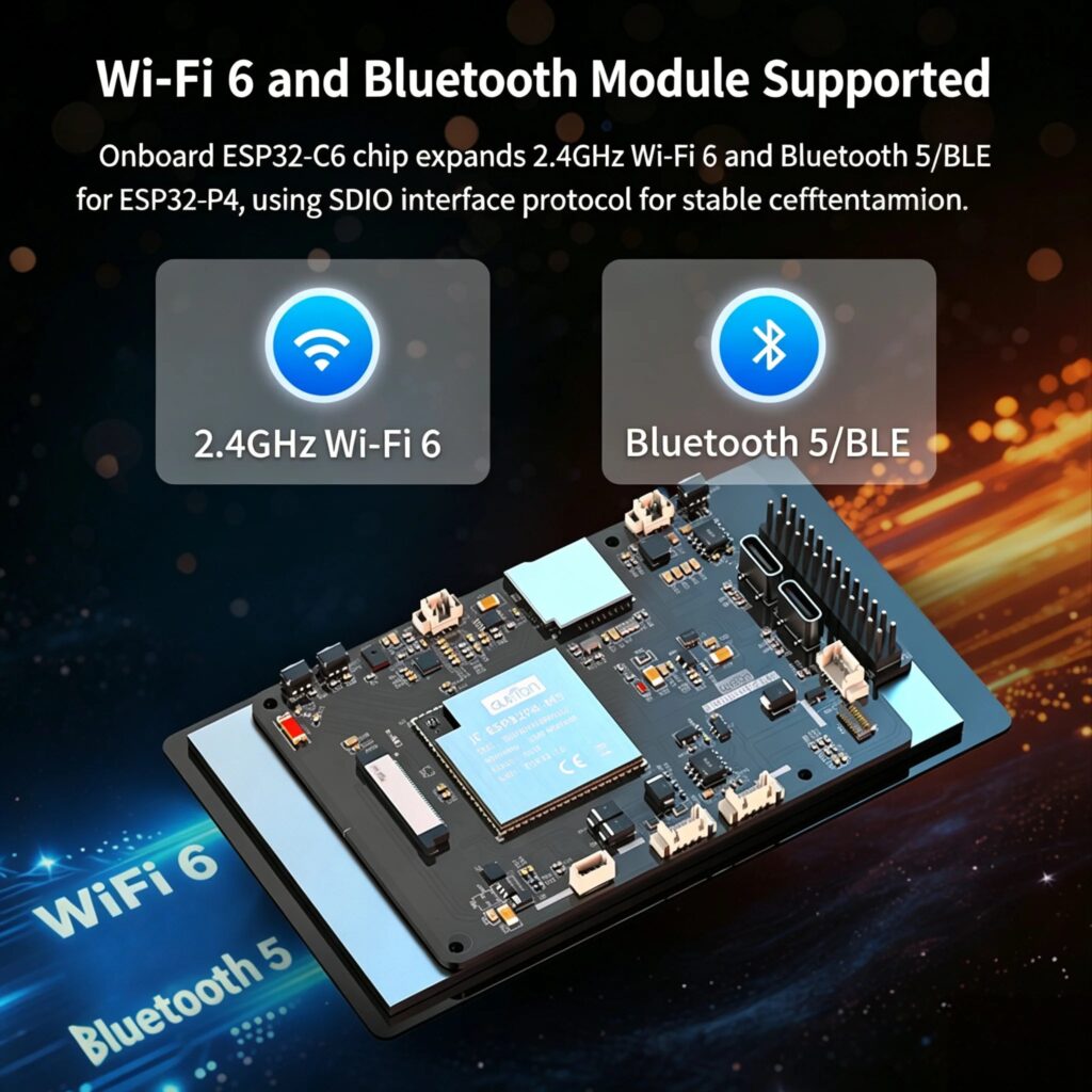 Scheda di sviluppo ESP32P4 / ESP32-C6, modulo display capacitivo a sfioramento IPS da 4,3" 480×800