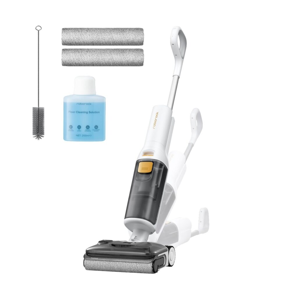 roborock F25 GT Gen2 Set Aspirapolvere e Lavapavimenti Senza Fili | Pulizia Completa 20 kPa, Autopulizia ad Alta Temperatura fino a 90 °C, Inclinazione 180°, Pulizia a Doppio Bord…