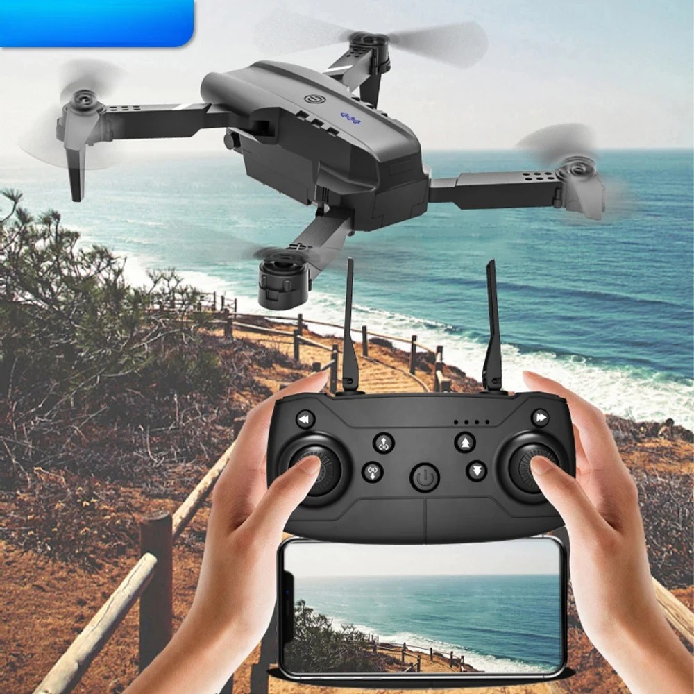 Fissaggio dell'altitudine E99 Drone pieghevole Quadcopter Maniglia per telecomando Aereo a quattro assi HD 4K Fotografia UAV