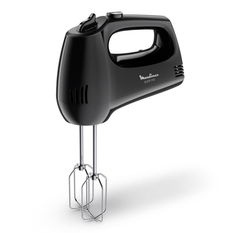 Moulinex Quick Mix Sbattitore, Veloce e potente, Robusto ed efficiente, Maniglia ergonomica, Semplice e Intuitivo, Nero, HM3108