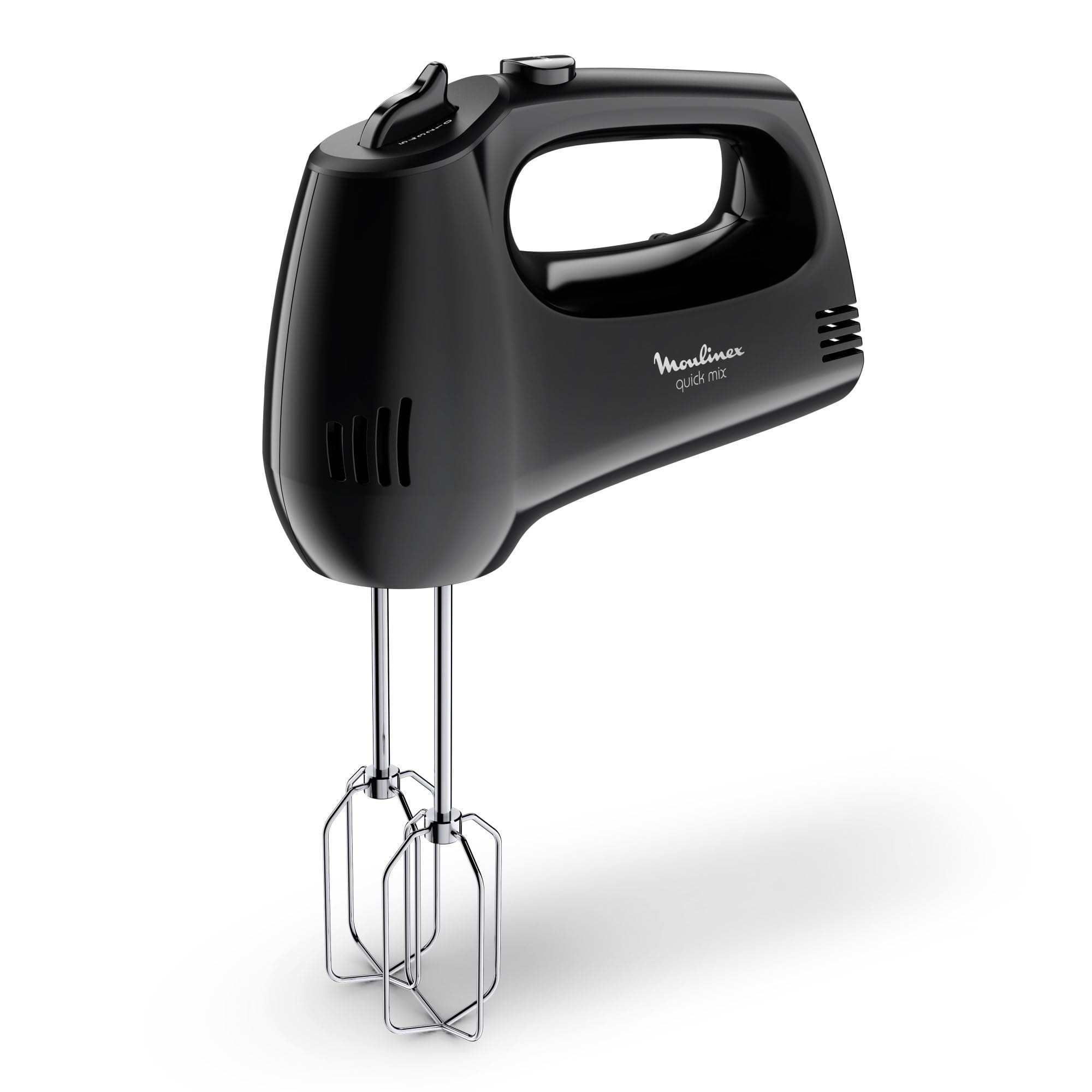 Moulinex Quick Mix Sbattitore, Veloce e potente, Robusto ed efficiente, Maniglia ergonomica, Semplice e Intuitivo, Nero, HM3108