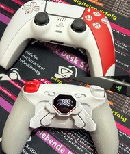 DualSense PS5 TMR K-Silver JS13PRO GOD Of WAR 20Th *CUSTOM* ExtremeRate SPARK