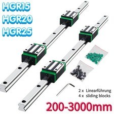 Guida lineare HGR15 HGR20 HGR25 + 4 blocchi scorrevoli 200-3000 mm CNC