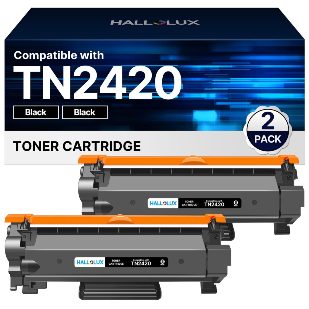 HALLOLUX TN2420 Toner Compatibili per Brother TN2420 TN2410 TN-2420 TN-2410 | TN2410 Toner, MFC-L2710DW,L2710DN,L2730DW,L2750DW,DCP-L2510D,HL-L2350DW,Alta Capacità,3000 Pagine,2-P…