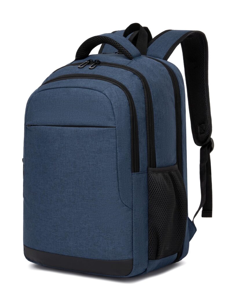 Shavont Zaino Porta PC da 15,6 Pollici da Uomo e Donna, Zaino da Lavoro Leggero con Scomparto PC ad Apertura Completa e Tasca Antifurto per Viaggio, Ufficio e Università (Blu Mari…