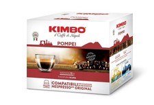 100 Capsule Compatibili Nespresso Caffe Kimbo Miscela Pompei Forte e Decisa