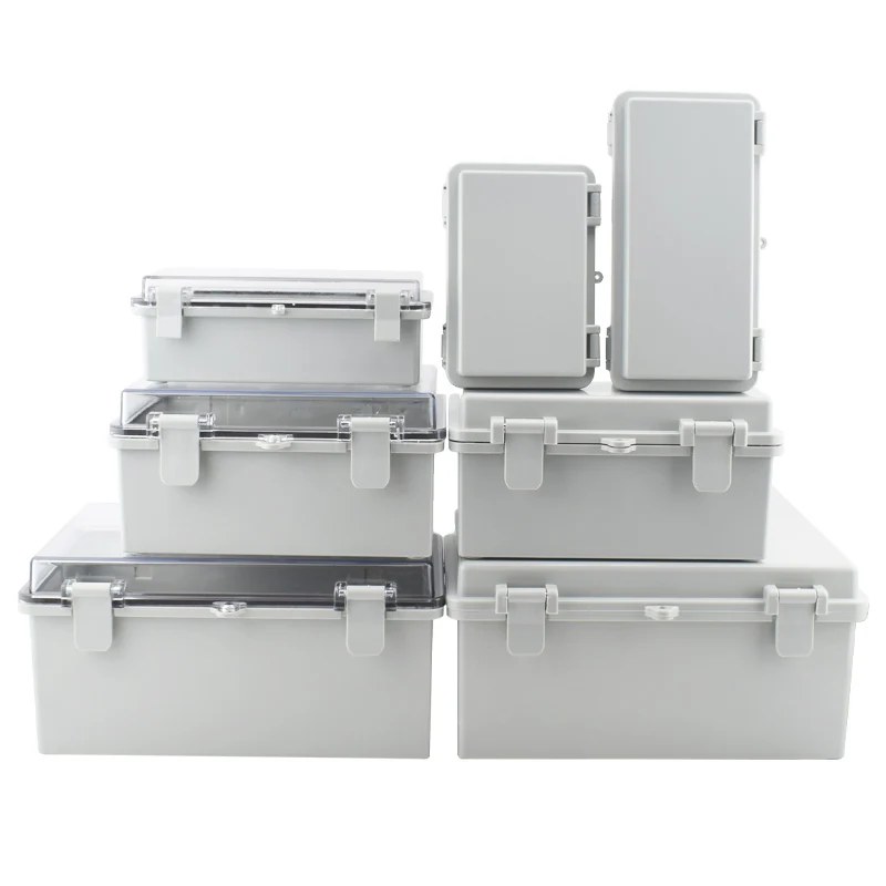 Custodia in plastica impermeabile IP67 con scatola di giunzione elettrica Hasp Scatole di distribuzione per case di alimentazione con interruttore sigillato esterno