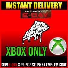 Gears Of War GOW E Day Emblema Codice Card x Prince Street Pizza - XBOX GLOBAL
