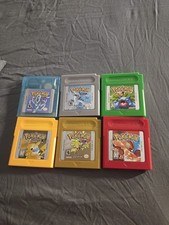 Lotto Cartucce Gioco Nintendo Game Boy Pokémon - Cristallo Argento Oro Rosso Giallo gr