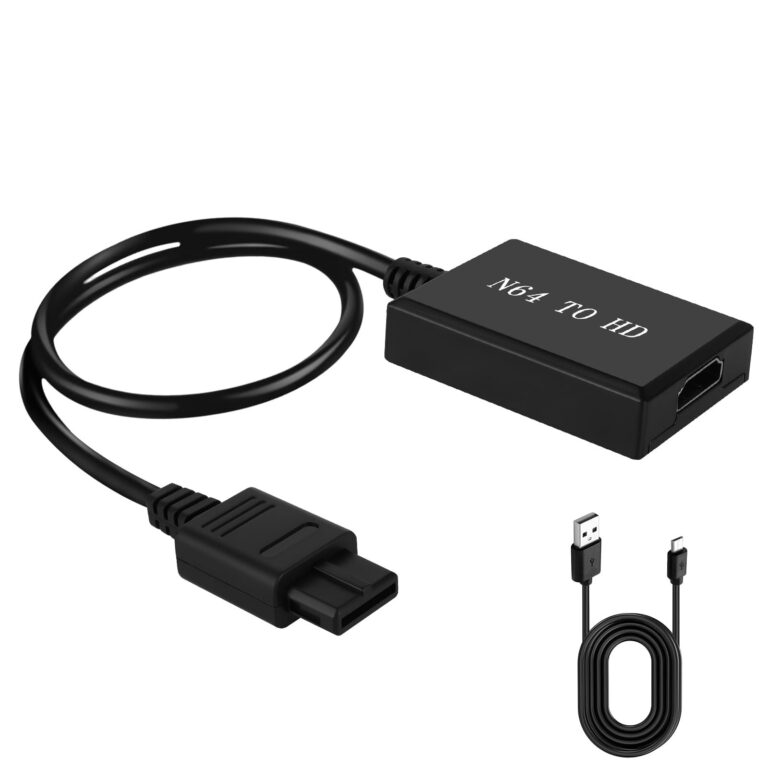 AXFEE Cavo HDMI per N64, Convertitore Segnale Video, Convertitore Video HD | Adattatore Convertitore da N64 a HDMI, Plug and Play, Compatibile con SNES/NGC/N64/NTSC/SFC/Console/HD…
