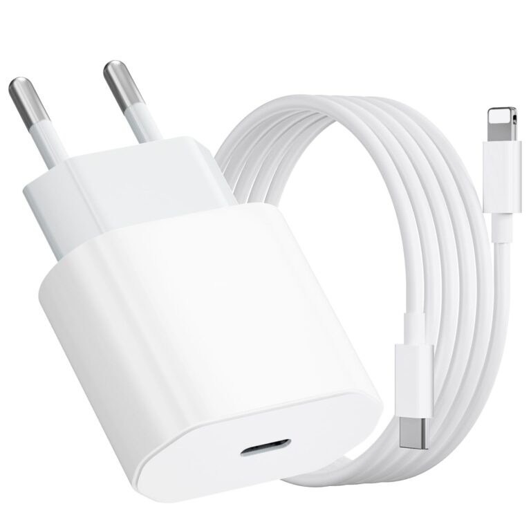 Caricatore per iPhone, Caricatore USB C da 20W con Cavo per iPhone da 1M, Caricabatterie per iPhone 14/13/ 12/11/ X/ 8/7