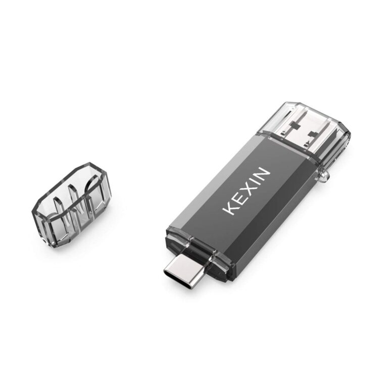 KEXIN 64 GB Chiavetta USB C 3.0 Dual OTG Tipo C Pendrive Memoria Stick Unità Flash Drive per PC Tablet Car TV Smartphone Nero