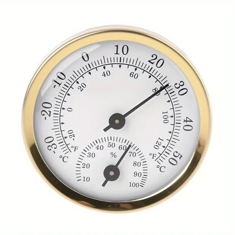 Mini Termometro Igrometro 2 in 1 da Parete, Misuratore di Temperatura e Umidità Analogico Meccanico