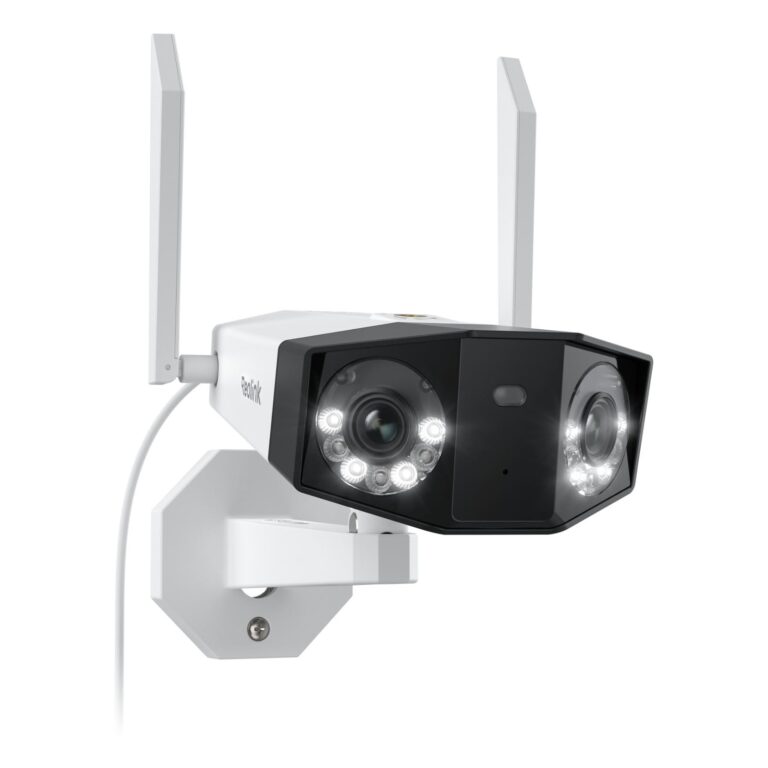 Reolink 4K Telecamera Wi-Fi Esterno con Angolo di Visione di 180° | Doppia Lente. Videosorveglianza con Visione Notturna a Colori, Rilevamento Persone/Veicoli/Pet, Audio a 2 Vie,…