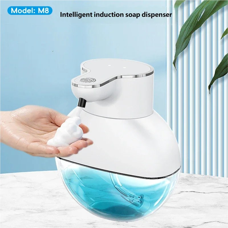 Dispenser Automatico di Sapone Homefish, Erogatore Intelligente di Detersivo per Piatti a Parete, Dispenser di Schiuma per Sapone Mani di Piccole e Grandi Dimensioni