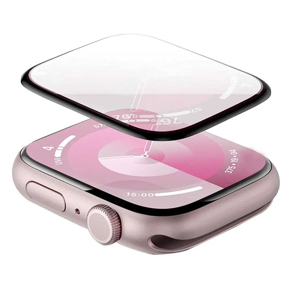Proteggi schermo per Apple Watch Series 9-8-7-6 5 4 Se ultra-2 49mm 41mm 45mm 40mm 44mm 3D (non vetro temperato) Accessori per pellicole