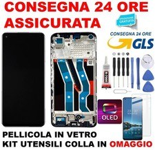 DISPLAY LCD OLED FRAME OPPO REALME 10 4G RMX3630 TOUCH SCREEN VETRO SCHERMO NERO