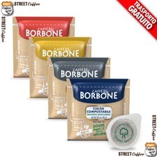 200 ASSAGGIO MIX CIALDE BORBONE FILTROCARTA ESE44 ROSSA BLU NERA ORO GRATIS