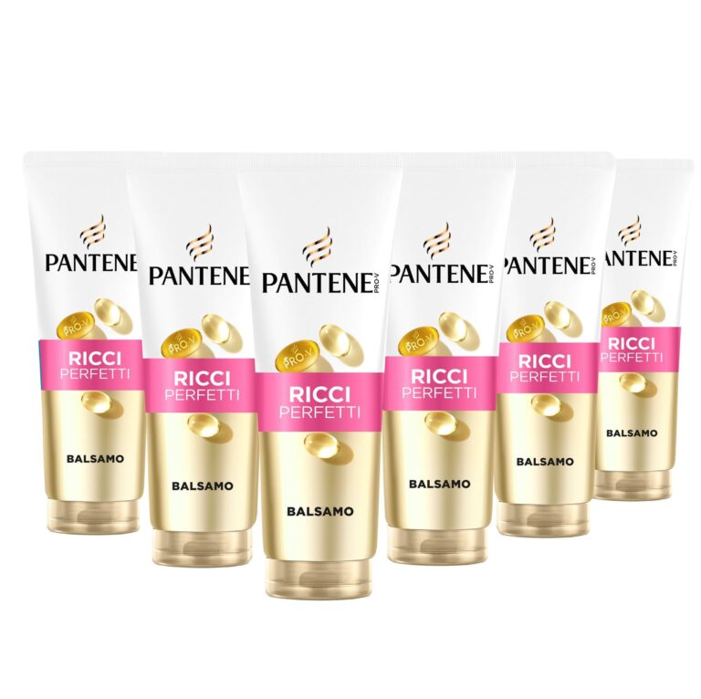 Pantene Pro-V Balsamo Ricci Perfetti 6x230ml per Ricci Crespi e Ribelli, Balsamo Uso Quotidiano, Pro-Vitamina B5 e Miscela di Nutrienti, Senza Olio Minerale e Coloranti, Tecnologi…