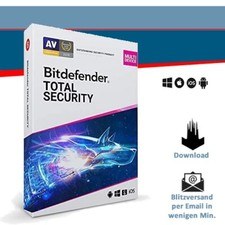 Bitdefender Total Security 2026, 3/5/10 dispositivi - 1/2/3 anni, incl. VPN