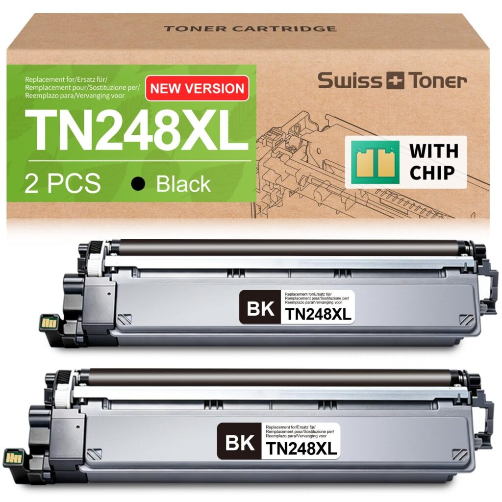 swiss toner TN248XL Compatibile per Brother MFC-L3740CDWE DCP-L3560CDW | TN248 Toner Compatibile per Brother MFC-L3740CDWE MFC-L3760CDW DCP-L3560CDW DCP-L3520CDW HL-L3220CWE Toner…