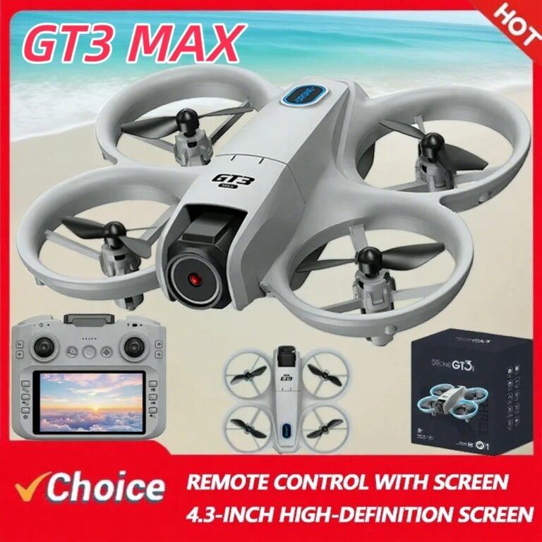 2025New GT3 MAX Drone 8K HD 4.3" Elicottero con modalità senza testa con telecomando 360 ° Flip Quadcopter Toys Mini Drone Fors Regali giocattolo per bambini