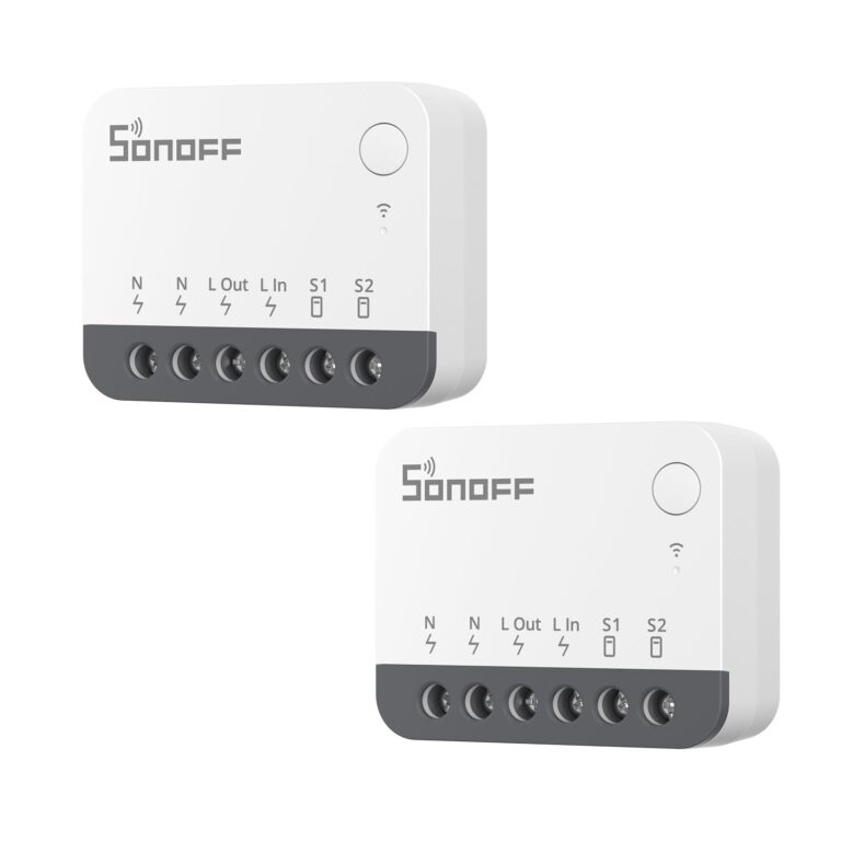 SONOFF ZBMINIR2 Interruttore Zigbee, 2 Pezzi, Senza Neutro | Interruttore Zigbee senza neutro, compatibile con Alexa e Google Home. Richiede un hub Zigbee per il controllo intelli…