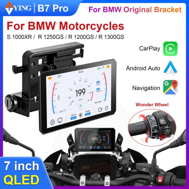 Navigatore CarPlay Android Auto Portatile da 7 Pollici B7pro per Moto BMW XR M1000 R1200GS R1250GS S1000XR R1300GS