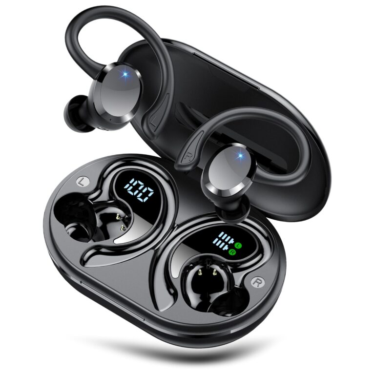 Cuffie Bluetooth Sport, 2026 Nuovo Auricolari Bluetooth 5.4 con Stereo Hi-Fi, 68 Ore Cuffie Wireless con 4 ENC Cancellazione Rumore Microfono, Impermeabile IP7 Cuffiette Wireless,…