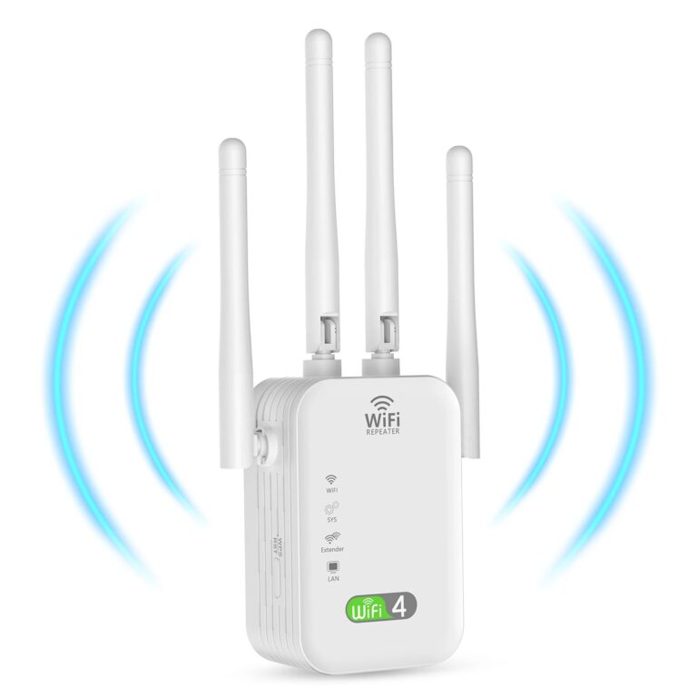 Ripetitore WiFi 300Mbps 2.4Ghz, Router Wireless, Amplificatore di Segnale a Lungo Raggio, Estensione di Rete per Casa e Ufficio, Spina EU, Facile da Configurare