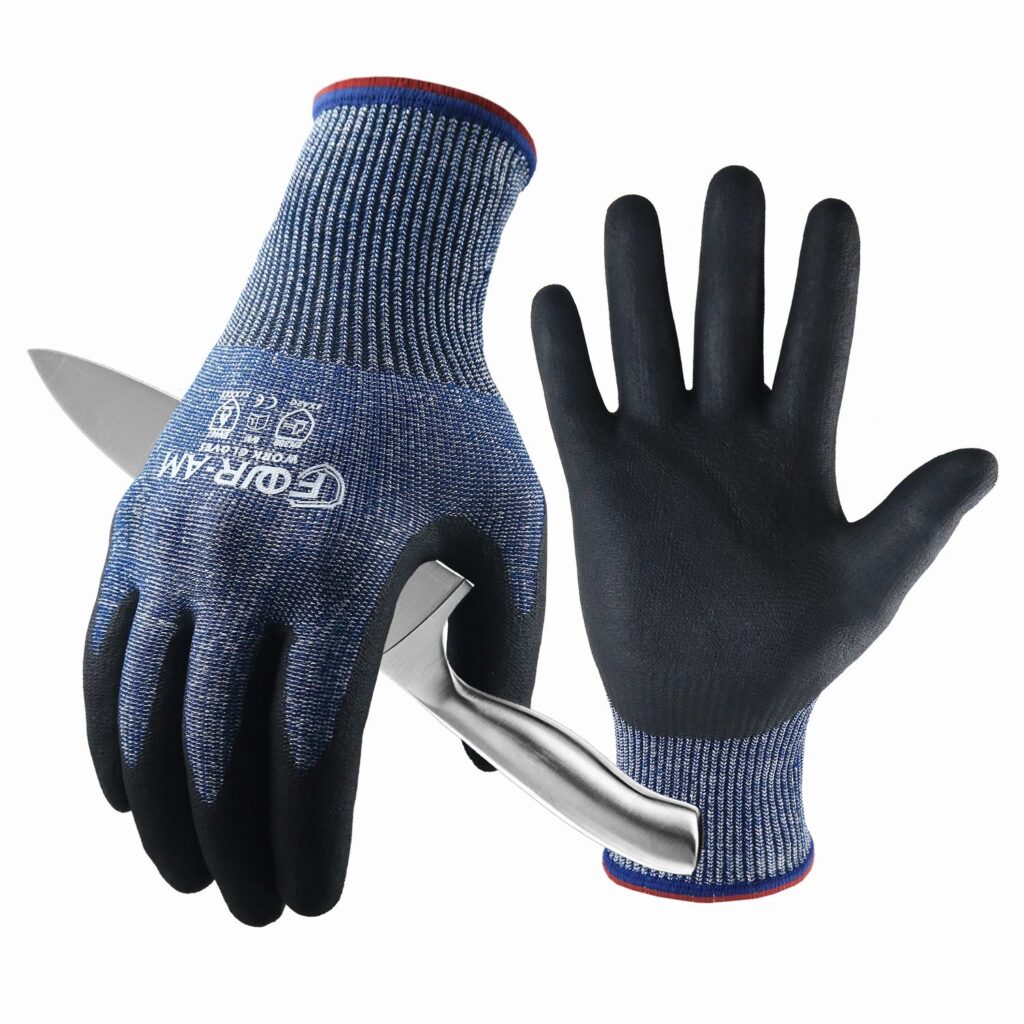 1/3 paia di guanti da lavoro di fascia alta resistenti al taglio per riparazioni auto, uso quotidiano, design unisex ed elegante per uomini e donne
