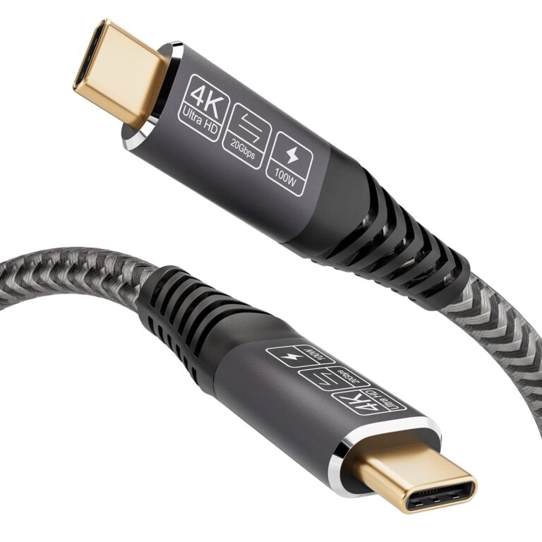 CAKOBLE Cavo USB C a USB C 20 Gbps, Cavo USB Type-C 3.2 Gen2, 100W 20V/5A Ricarica Rapida, Trasmissione Video 4K @ 60Hz Per Laptop, Telefoni Cellulari, Monitor, Dispositivi USB C…