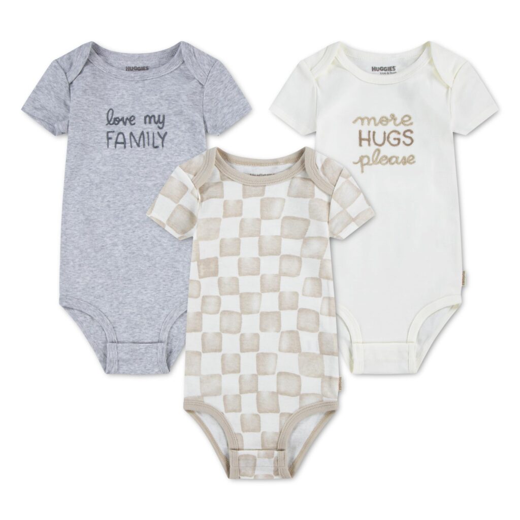 HUGGIES Bodysuit (Confezione da 3) Multicolore Bimbo 0-24