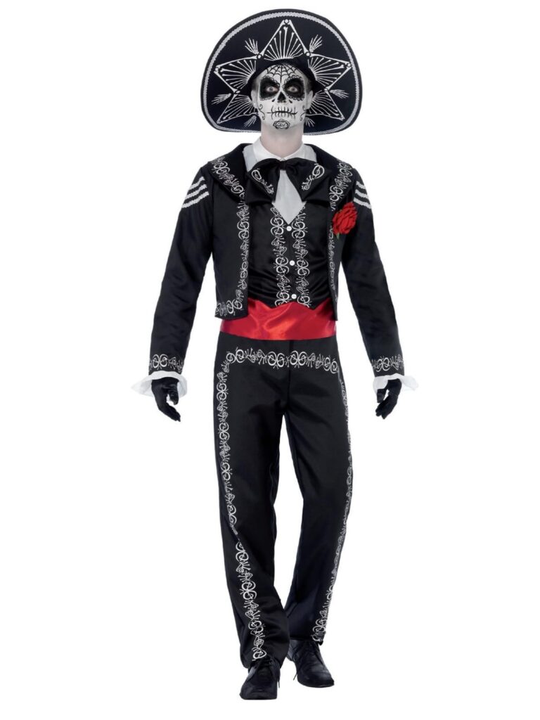 Smiffys Costume da Señor Bones del Giorno dei Morti