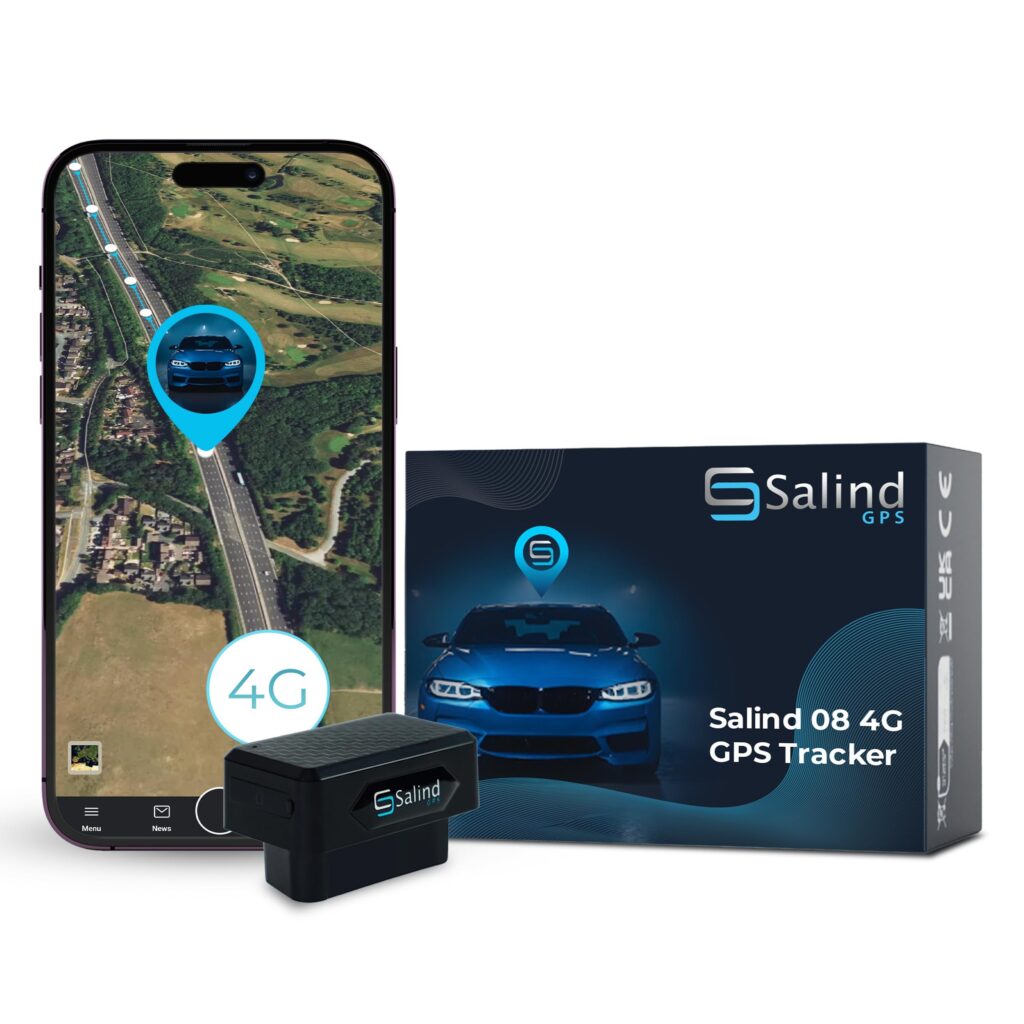 Salind Tracker GPS 4G, Localizzatore per Presa OBD Auto, Camion e Veicoli | Notifiche di allarme via App - Connessione presa OBD (9-35V) - Allarme Geofence - Tracciamento in Tempo…