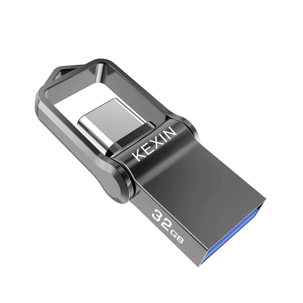 KEXIN Chiavetta USB C 32GB 3.0 Chiavetta 32 GB Pen Drive OTG per PC, Auto, TV, Smartphone Type C - Doppia Interfaccia USB A e C
