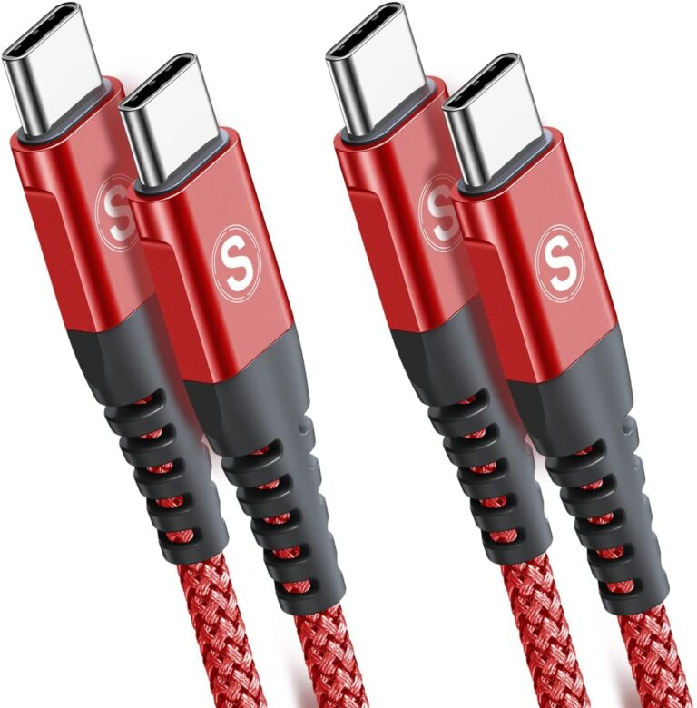 Cavo USB C [2M,2 Pezzi] Cavo USB Type-C Ricarica Rapida PD 60W,Cavo USB C-C | Type C a Type C, Ricarica Rapida 3.1A, Compatibile con iPhone 18, 17, 16, 15 Pro Max, Galaxy S26/S25…