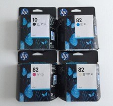 kit set 4 x HP 10 82 originali C4844A C4911A C4912A C4913A kit completo