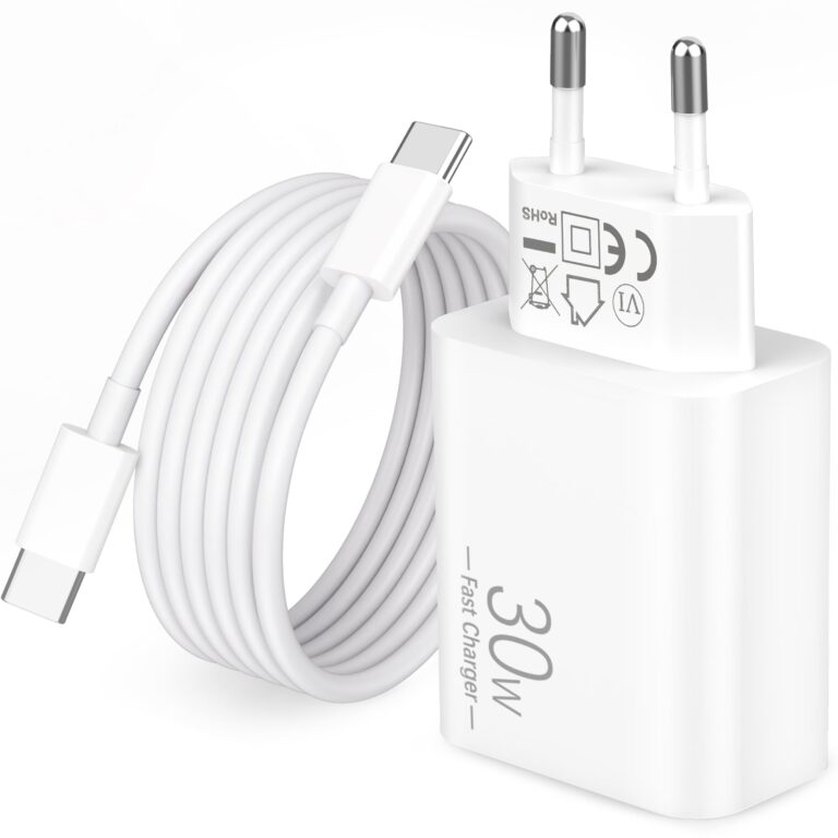 30W Caricatore Rapido USB C + 2M Cavo per iPhone 18 Pro Max Duo 17 16 15 | PD Alimentatore Rapido, Fast Charger, Adattatore Muro, Spina Presa USBC iPhone Plus Air 17e 16e, iPad 11…